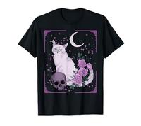 Elder Emo Cat Tarot Card Goth Emo Fan T-Shirt