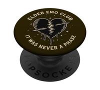 Elder Emo Club Broken Heart Never A Phase PopSockets Adhesive PopGrip