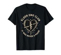Elder Emo Club Broken Heart Never A Phase T-Shirt
