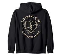 Elder Emo Club Broken Heart Never A Phase Zip Hoodie