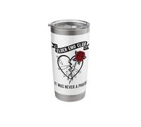 Elder Emo Club Broken Heart Rose Funny Stainless Steel Insulated Tumbler