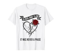Elder Emo Club Broken Heart Rose Funny T-Shirt