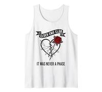 Elder Emo Club Broken Heart Rose Funny Tank Top