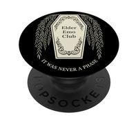 Elder Emo Club Gothic Willow Alternative Culture Outfit PopSockets Adhesive PopGrip