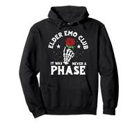 Elder Emo Club It Was Never A Phase Punk Gothic Goth Pullover Hoodie