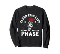 Elder Emo Club It Was Never A Phase Punk Gothic Goth Sweatshirt