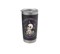 Elder Emo Club It Wasnt A Phase Skeleton Gothic Humor Stainless Steel Insulated Tumbler