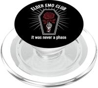 Elder Emo Club Rose Coffin Skeleton Alt PopSockets PopGrip for MagSafe