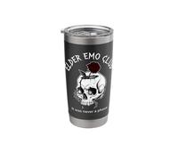 Elder Emo Club Rose Skull Never A Phase Stainless Steel Insulated Tumbler