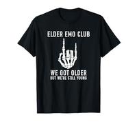 Elder Emo Club We Got Older But We're Still Young Skeleton T-Shirt
