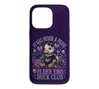 Elder Emo Duck Club Cute Goth Duck Broken Heart Punk Case for iPhone 13 Pro