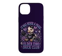 Elder Emo Duck Club Cute Goth Duck Broken Heart Punk Case for iPhone 14 Plus