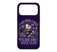 Elder Emo Duck Club Cute Goth Duck Broken Heart Punk Case for iPhone 17 Pro Max