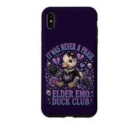Elder Emo Duck Club Cute Goth Duck Broken Heart Punk Case for iPhone XS Max