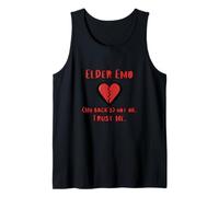 Elder Emo Funny Back Pain Broken Heart Trust Me I'm Not OK Tank Top