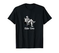 Elder Emo Funny Phrase for Older Fans of Emocore Music T-Shirt