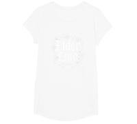 Elder Emo: The Original Gothic Nostalgia Music Lover T-Shirt, Girls, White, Large