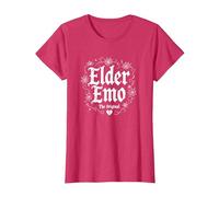Elder Emo: The Original Gothic Nostalgia Music Lover T-Shirt, Women, Red Heather, XL