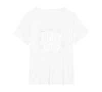 Elder Emo: The Original Gothic Nostalgia Music Lover T-Shirt, Women's Plus, White, 2X