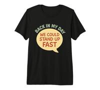 Elder Millennial Back Pain Humor Funny Aging Millennial Premium T-Shirt