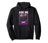 Elderberry Ask Me About It Herbalist Retro Funny Foraging Pullover Hoodie