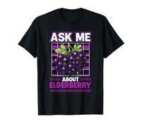 Elderberry Ask Me About It Herbalist Retro Funny Foraging T-Shirt