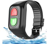 Elderly Alarm Reminder Smart Watch with SOS Emergency Button Wristband Fall Alert Detection GPS Location Tracking Voice Call Body Temperature Measurement Best Gifts for Elderly Mom