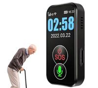 Elderly Alert Necklace with SOS Button, 4G Smart Voice Calls, GPS Tracking, Fall Detection for Dementia, Alzheimer, Seniors, Kids Safety