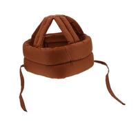 Elderly Anti-Fall Safety Helmet, Coffee Cotton Padded Headgear
