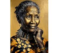 Elderly Black Lady Rice Papers, 29 x 40.5cm (1 pc) - Decoupage Artwork for Posters, Furniture & Crafts, Decoupage by CRAFT KREATIVELY