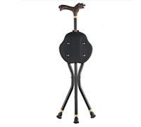 Elderly Crutch Chair, Walker for The Elderly, Adjustable Height, Non-Slip Crutch Stool, Suitable for Elderly People with Disabilities Walking