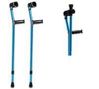 Elderly Crutches Forearm Crutch Elbow Crutches Foldable Ultralight Aluminum Assistance Double Adjustable with Comfy Handle,2PCS