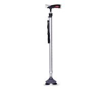 Elderly Crutches Non-Slip Three-Cornered Walking Sticks Telescopic Cane With Sucker Base For Different Terrains Trips beautiful scenery