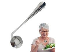 Elderly Elbow Fork Spoon, Curved Self-Feeding Utensil, Stainless Steel Nursing Spoon Fork, Comfortable Dining Aid 17×3.8cm for Seniors Elderly Patients Home Care Assisted Eating