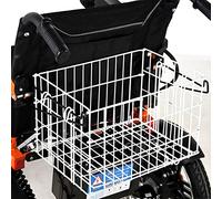 Elderly Folding Rear Basket for Electric Wheelchair with Hitch Receiver - Universal Shopping Accessories, 15.7" x 10" x 8.6"