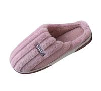 Elderly Ladies Warm and Non Slip Slippers - Soft Sleeper Slippers Women - Wide Fitting Shoes Winter Slipper Home Use Lightweight House Shoes Wear The Fluffy Slipper Outside Purple