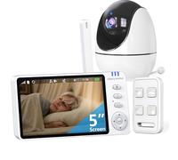 Elderly Monitor with Camera and Audio & Call Button, 2-Way Talk Room Monitors for Elderly, Med Reminder Temp Alert Baby Monitors for Elderly Care & Caregivers, PTZ Camera for Senior Monitoring/No WiFi