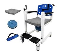 Elderly Patient Transfer Lift Wheelchair,Multifunctional,180° Split Seat,Ergonomic,Silent Casters,Adjustable Pedal,for Nursing Home