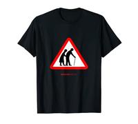 Elderly people crossing old senior citizens funny sign T-Shirt