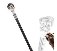Elderly Rehabilitation Training Walking Stick, Unisex Pirate Sailor Aluminum Alloy Trekking Stick, Double-section British Style Role-playing Cane