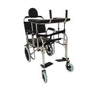 Elderly Rollator Walker with Seat Bedside Commode Rehabilitation Walking Training Mobility Aid for Adult Senior Double The Comfort,