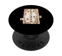 Elderly Senior Fun Games Rest Read Live Retired Seniors PopSockets Adhesive PopGrip