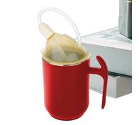 Elderly Sippy Cup Spill Proof - Grey Adult Drinking Cup | Spill Proof Patient Elderly Drinking Cup, Ergonomic Hospital Cup with Lid Disorders, People, Controllable River Deck