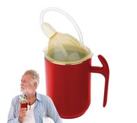 Elderly Sippy Cup Spill Proof - Patient Brinking Cup with Handle | Easy Handle Hospital Cups with Ergonomic Safe Design for Family Coworker Friends