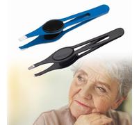 Elderly Slant Tip Tweezer, Stainless Steel Pinch Grip Aid Tool for Arthritis Carpal Tunnel Syndrome