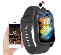 Elderly Smart Watch with Fall Detection, Life Alert Systems for Seniors, Fall Alarm Watch For Elderly, Tracker Watch for Dementia Alzheimer's, GPS Tracker, SOS Call,Black