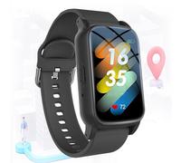 Elderly Smart Watch with Fall Detection & Medical SOS Alert - GPS Tracker & Emergency Call for Seniors - Smartwatch for Men and Women with Health Monitoring, 4G HD Video Call,Black