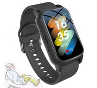 Elderly Smart Watch With Fall Detection, SOS Bracelet GPS Tracker, Fall Alert Devices for Elderly, SOS Positioning Bracelet, Personal Alarm With Emergency Assist Button,Black