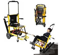 Elderly Stair Chair, Trolley Auxiliary Wheelchair Crawler, Climbing Folding Up and Down Stairs Wheelchair, Adjustable Walking Assist Utility Carts