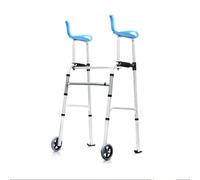 Elderly Standard Walker Foldable Adjustable Height with Wheels for Disabled Person Walking Rehabilitation Equipment Walker Aid